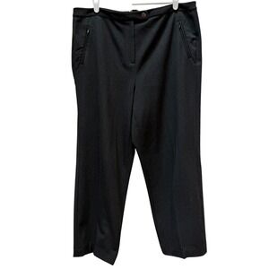 Talbots Petites Stretch Dress Pants Women's Dark Gray Cropped Ankle Trousers